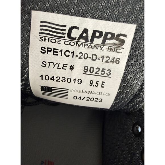 NIB Capps Black Patent Derby Military Dress Uniform Shoes 9.5 Army Surplus main image 7